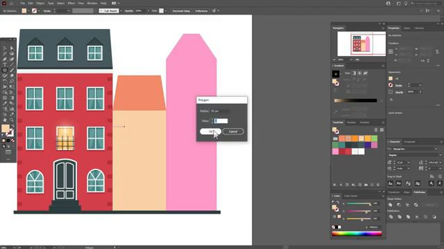 РИСУЕМ МИЛЫЕ СКАНДИНАВСКИЕ ДОМИКИ _ УРОК В ADOBE ILLUSTRATOR смотреть онлайн