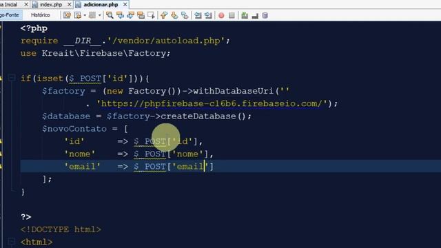[PHP + FIREBASE] - Parte 2 - Como fazer a integração (inserindo/editando dados no Google Firebase) смотреть онлайн