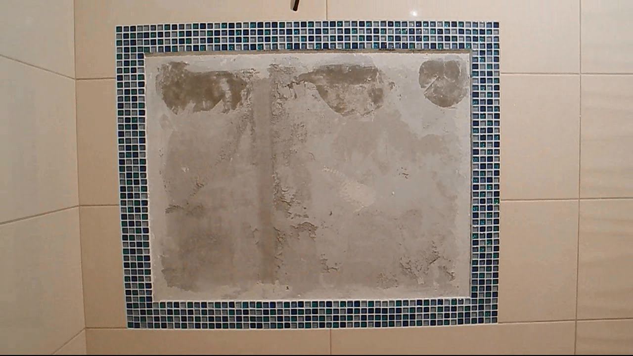 Зеркало с мозаикой прямо в плитке ч.1 смотреть онлайн