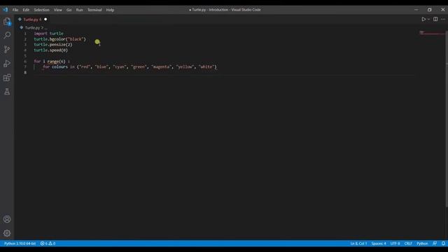 How To Create Animation Using Python | Visual Studio Code | Circle Spirograph | Turtle Graphics смотреть онлайн