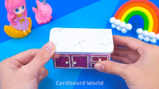 How To Make Amazing Pink Little House With Princess Bedroom From Cardboard ❤️ DIY Miniature House