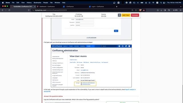 Confluence CVE-2023-22515: Vulnerability Exploitation and Security Patching Walkthrough on TryHackM смотреть онлайн