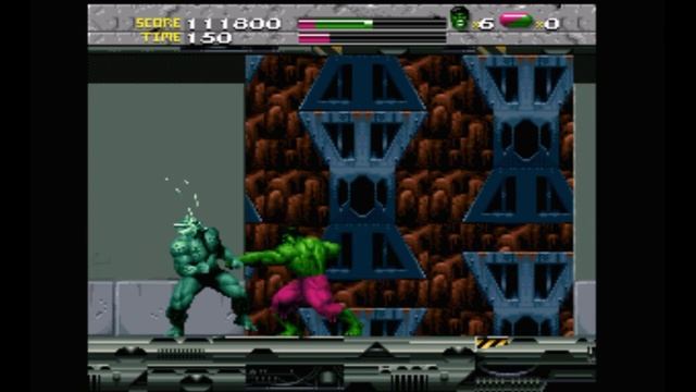 Super Nintendo (Snes) 16-bit Incredible Hulk Level 3 Leader's Fortress (Крепость Лидера)