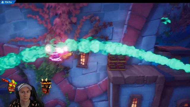 Crash Bandicoot 4: Все ящики (уровень 4-3 "Все выше, и выше, и выше") смотреть онлайн