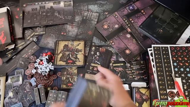 Darkest Dungeon The Board Game - Unboxing & Impressions (EN) By Epitrapaizoume