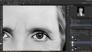 ретушь фото на памятник по шагово.будни ретушера №51