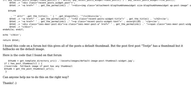 Wordpress: Help Fallback (thumbnail) смотреть онлайн