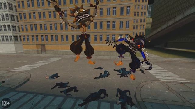 КОШМАРНЫЕ СОЛНЦЕ И ЛУНА ПРОТИВ СОЛНЦЕ И ЛУНЫ В ГАРРИС МОД! FNAF 9 SECURITY BREACH В Garry`s Mod смотреть онлайн