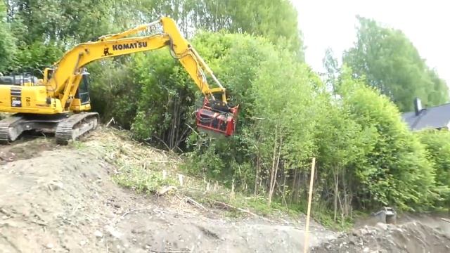 AHWI M550E-1300 мульчер для экскаватора