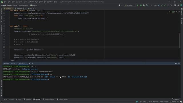 How to run your own local Telegram Bot API server in Python [PTB v13] смотреть онлайн