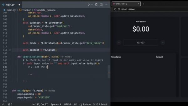 Python Data Tables and Modern Charts - Flet Tutorial