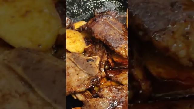 fry beef with patato and red vine sauce смотреть онлайн