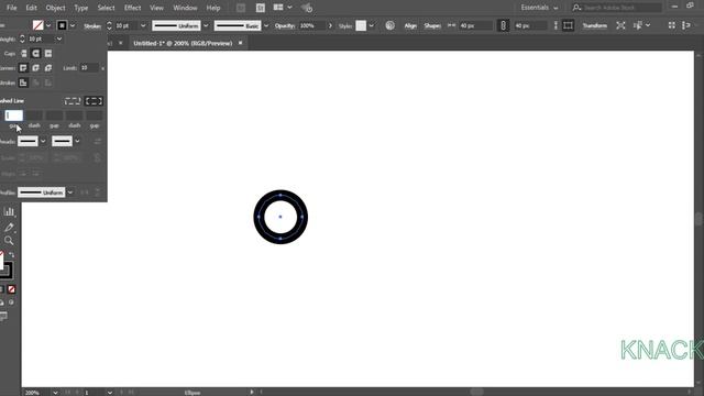 Create Dotted Circles In Adobe Illustrator CC | Knack Graphics |