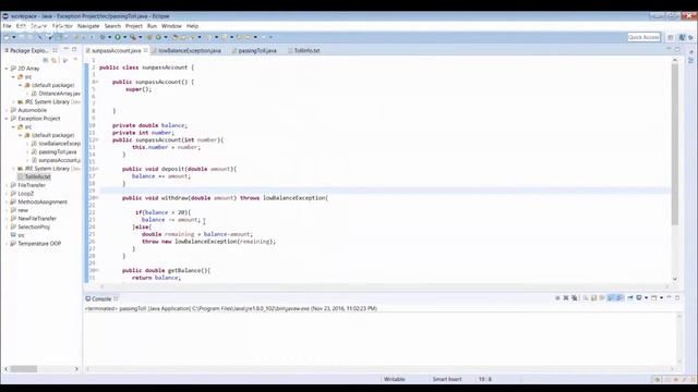 Exceptions and file processing java смотреть онлайн