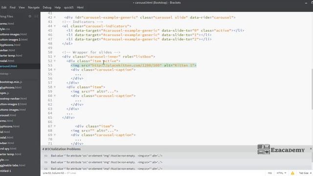 Bootstrap Carousel | Ezacademy [15] смотреть онлайн