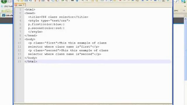 CSS Tutorial :css class selector смотреть онлайн