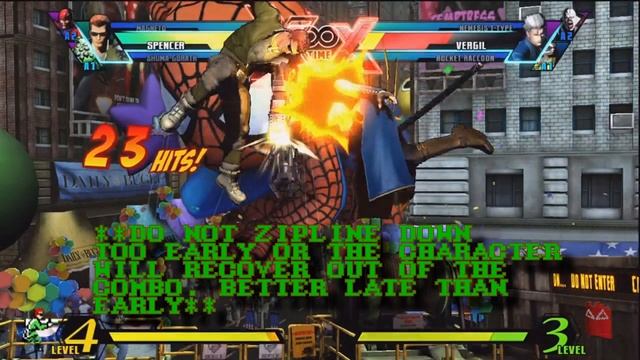 UMVC3 Spencer Combo Tutorial Explained смотреть онлайн