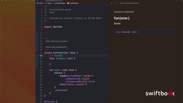 Документируем проект с DocC (Xcode 15) смотреть онлайн