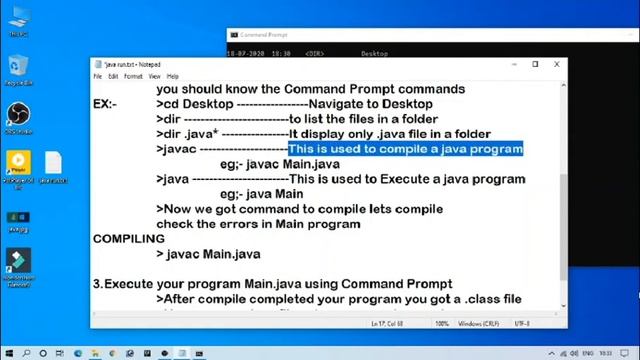 How to compile and execute a Java Program смотреть онлайн