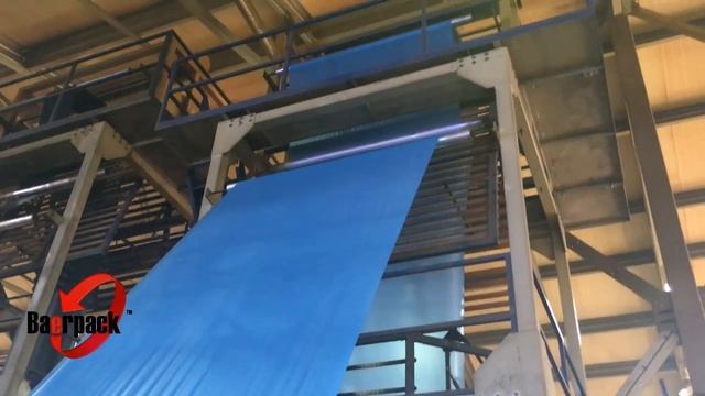 Производство цветной пленки для упаковки Baerpack синяя смотреть онлайн