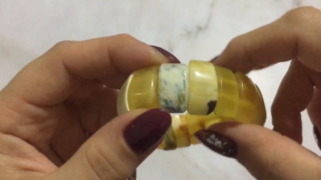 Браслеты из молочного янтаря.Новинки. смотреть онлайн