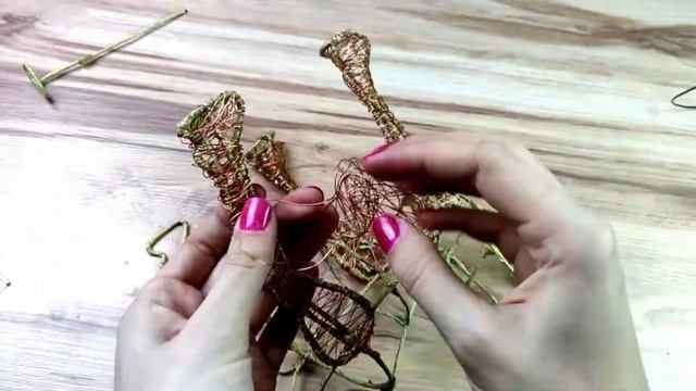 Christmas Deer Made Of Wire Under The Christmas Tree  Christmas Toy