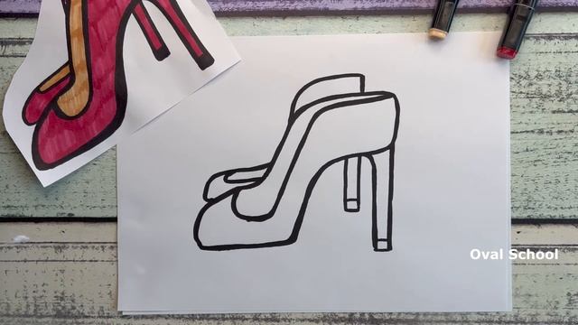 Как нарисовать ТУФЛИ / каблуки / SHOES смотреть онлайн