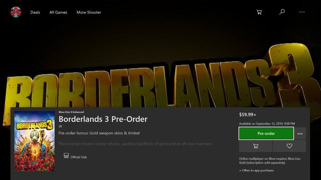 Xbox one Borderlands 3 giveaway starts July 1st смотреть онлайн