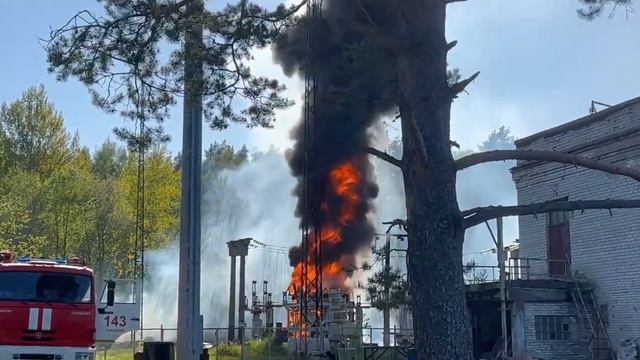 Возгорание на Ореховской тяговой подстанции смотреть онлайн