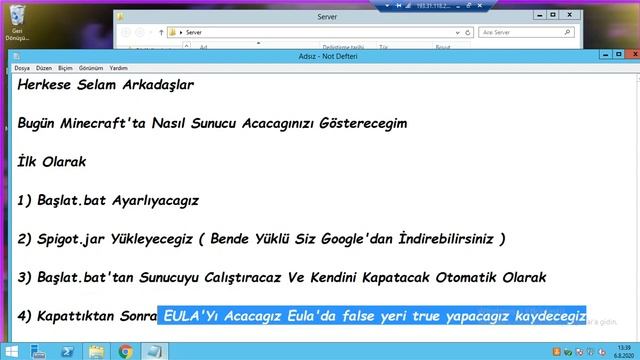Minecraft Spigot Sunucunuzu Kurun [1.8 - 1.9] смотреть онлайн