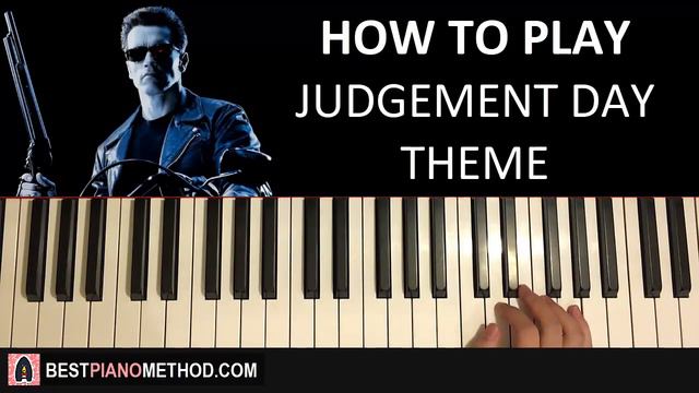 HOW TO PLAY - Terminator 2 - Judgement Day Theme (Piano Tutorial Lesson) смотреть онлайн