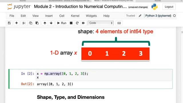 1 - Basic Array Creation and Manipulation смотреть онлайн