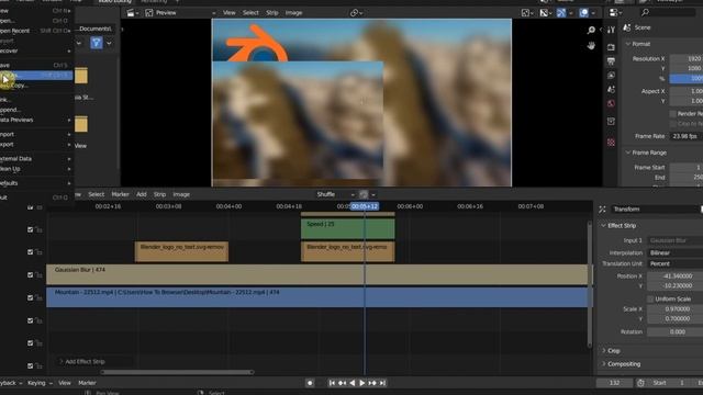 Blender Tutorial: How To Save As Project In Blender Video Editor смотреть онлайн