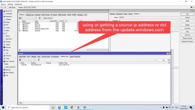 MikroTik firewall filter (how to block windows updates) смотреть онлайн