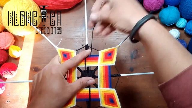 ? SERIE NUDOS!  Parte 1 - MANDALA Tejido Con Lana - Handicraft