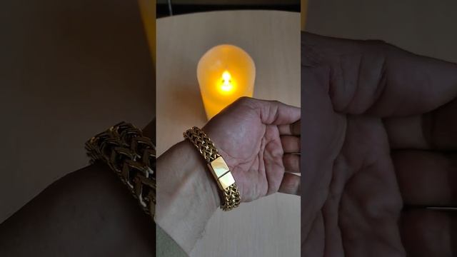 Крутой мужской браслет под золото! смотреть онлайн
