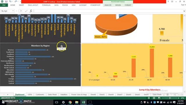 Excel Dashboard Midterm for CIS 3367 Baruch College смотреть онлайн