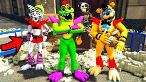 ГТА 5 АНИМАТРОНИКИ СОЛЦЕ И МОНТИ ОГРАБИЛИ БАНК НА 900.000.000.$ ФНАФ в GTA 5 МОДЫ! SECURITY BREACH