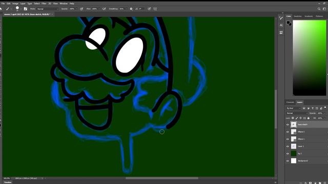 Making MARIO BROS. in Photoshop! | SIMPLE ART 2023 смотреть онлайн