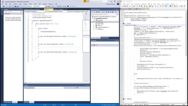 Visual Studio C# Login Form, Registration Form, MySQL Database Connection смотреть онлайн