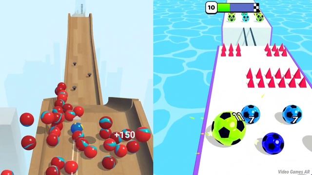 Marble Run 3D Vs Marble Run, Race - Max Level Gameplay
