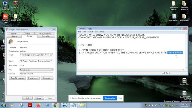 HOW TO FIX Aw,Snap ERROR & ERROR CODE = STATUS_ACCESS_VIOLATION смотреть онлайн