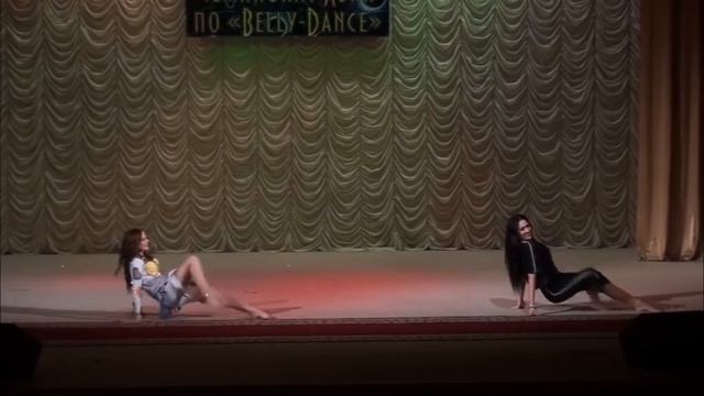 Radmila Dobrynina with student Prohorova Darya . Shaaby duet at Championship of Asia festival 2015 смотреть онлайн