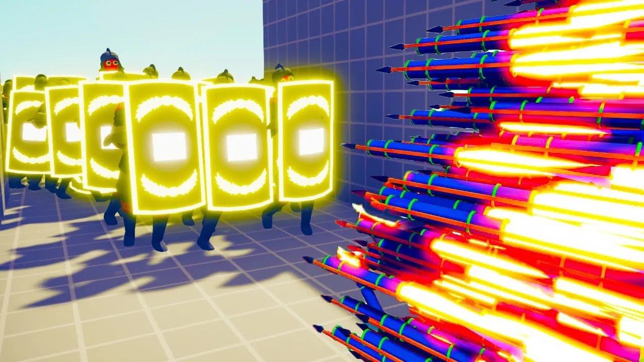 100x NEON SHIELD vs EVERY GOD TABS Totally Accurate Battle Simulator смотреть онлайн