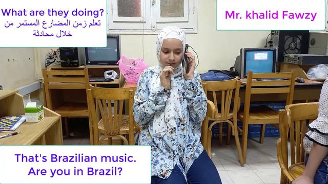 Grammar ( present continuous ) Listen to the phone call. English conversation. смотреть онлайн
