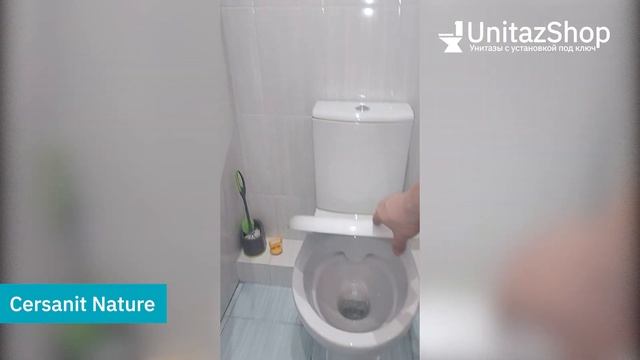Смыв и Микролифт безободкового унитаза Cersanit Nature от UnitazShop смотреть онлайн