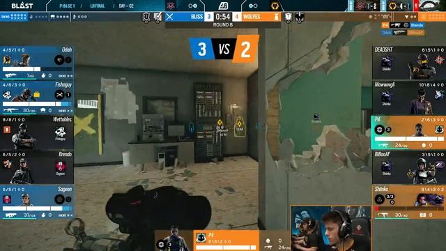 [FULL GAME] Bliss vs Wolves @Map3 | BLAST R6 Major Atlanta 2023 | 1 November 2023 смотреть онлайн