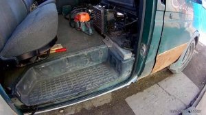 Переварка порога сдвижной двери Соболь