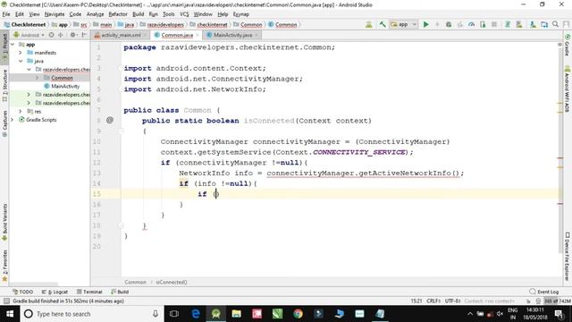 Dark Coder | No Internet Connection Dialog | Android Studio Tutorial смотреть онлайн