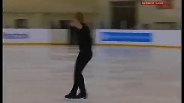 Evgeni Plushenko - Test Skate, Novogorsk ("Неделя спорта" 31.08.09) смотреть онлайн